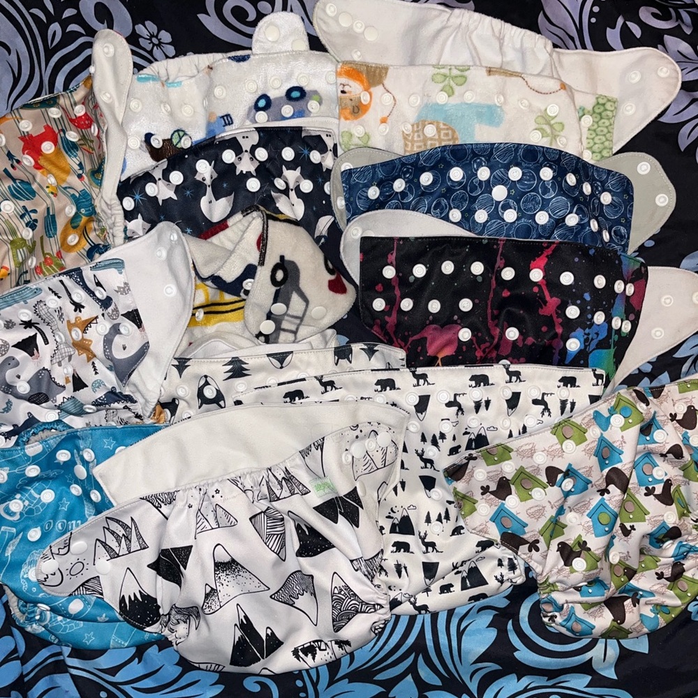 Assorted Patterned Kids Cloth Diapers
